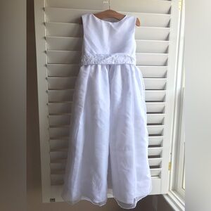 Strasburg White Formal Kids Dress 70% silk